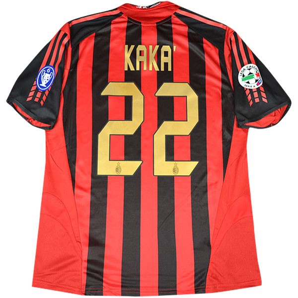 Camiseta Milan kaka Primera equipo NO.22 Retro 2005-06 Rojo